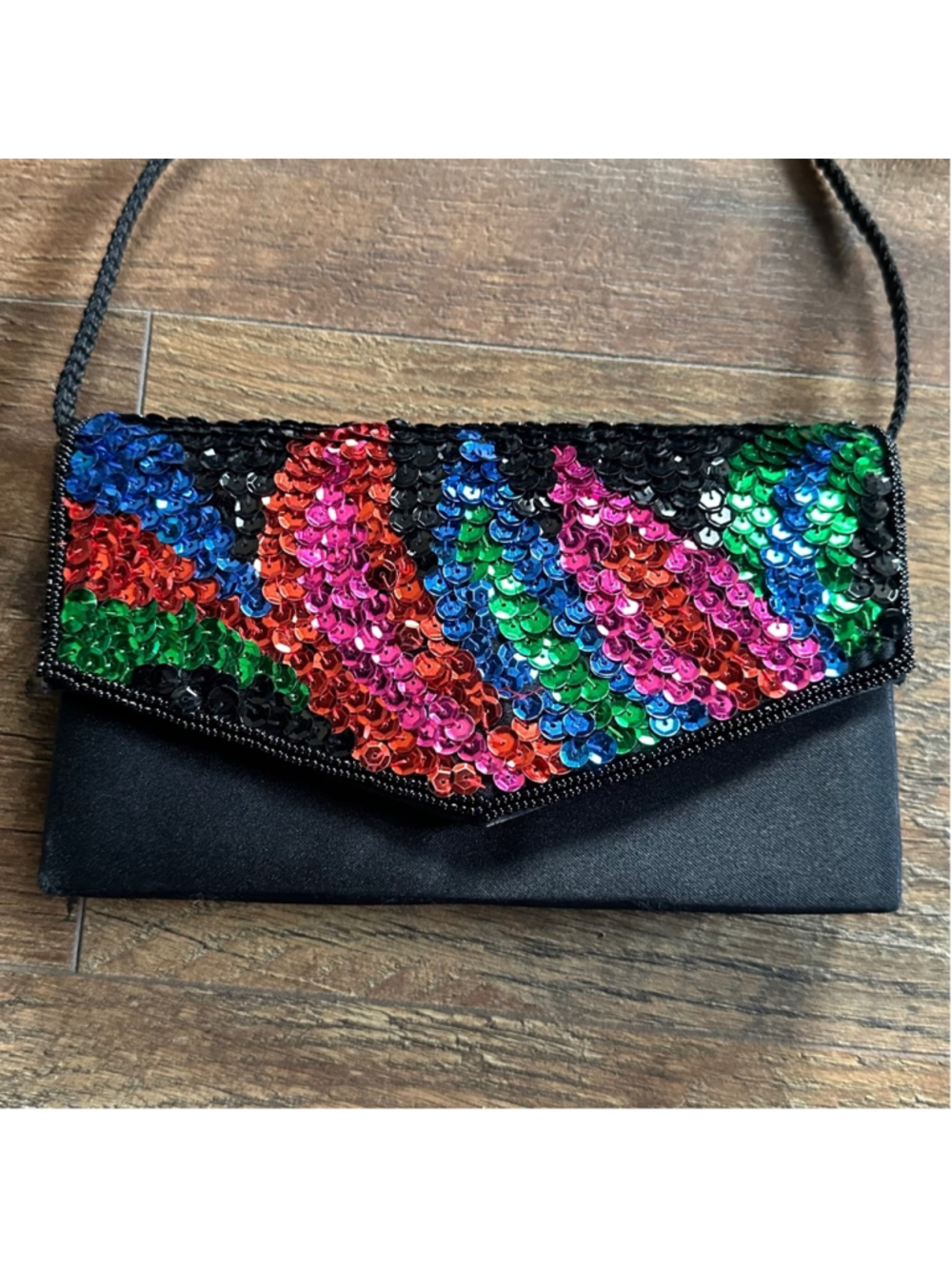 Women's Chateau Clutch Small Black Multi-color Summer